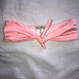 Wildfox pink bikini top